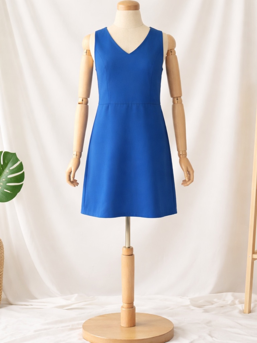 GAP V-Neck Sleeveless Royal Blue A-Line Dress